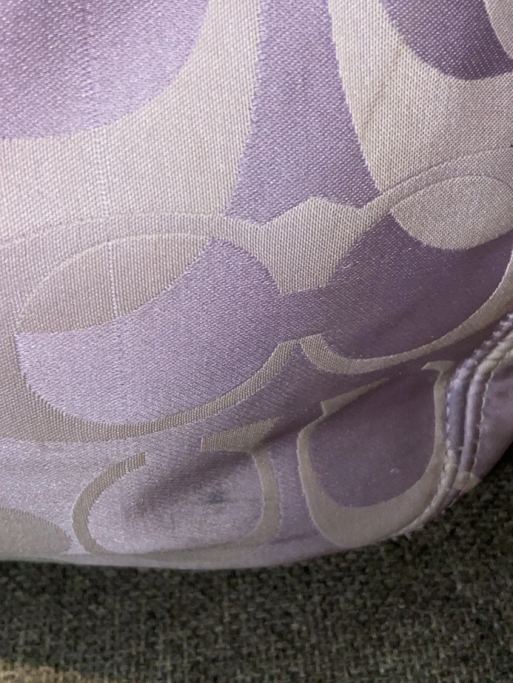 Lavender Patterned Shoulder Bag